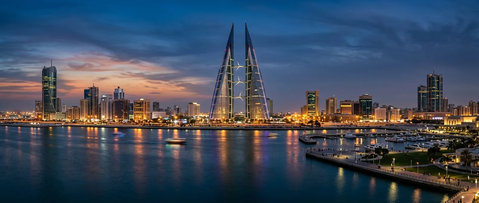 Bahrain Financial Harbour skyline