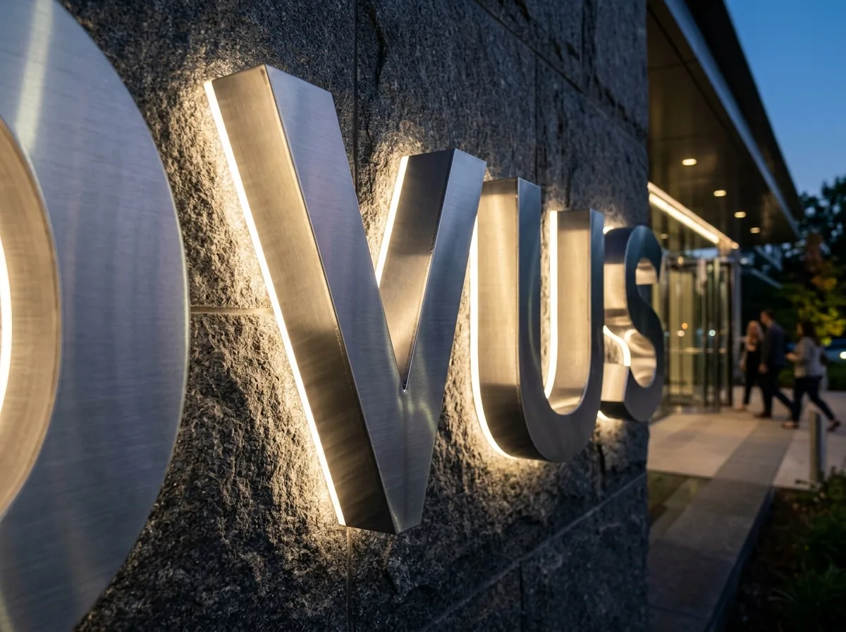 3D Fabricated LED Letters view 2