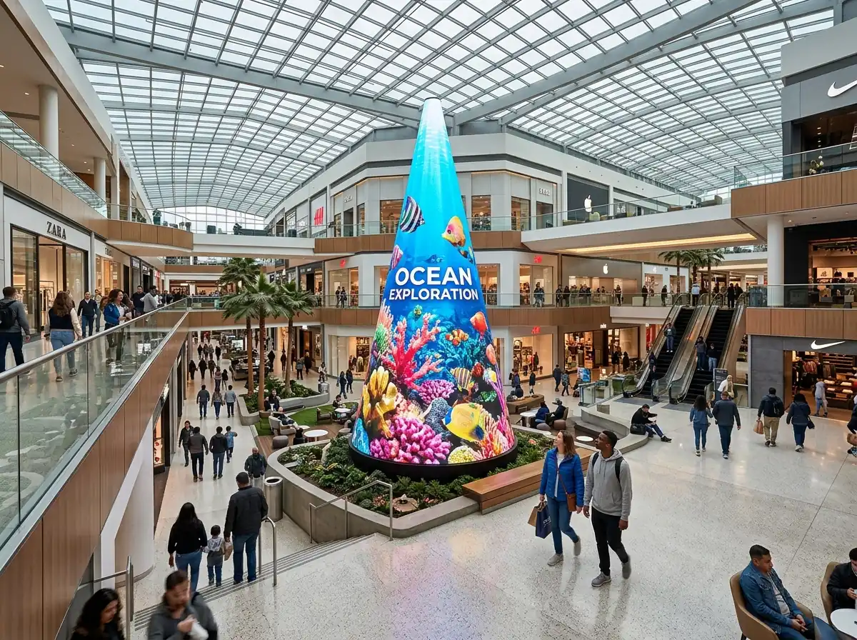 Cone LED Display P4 view 3