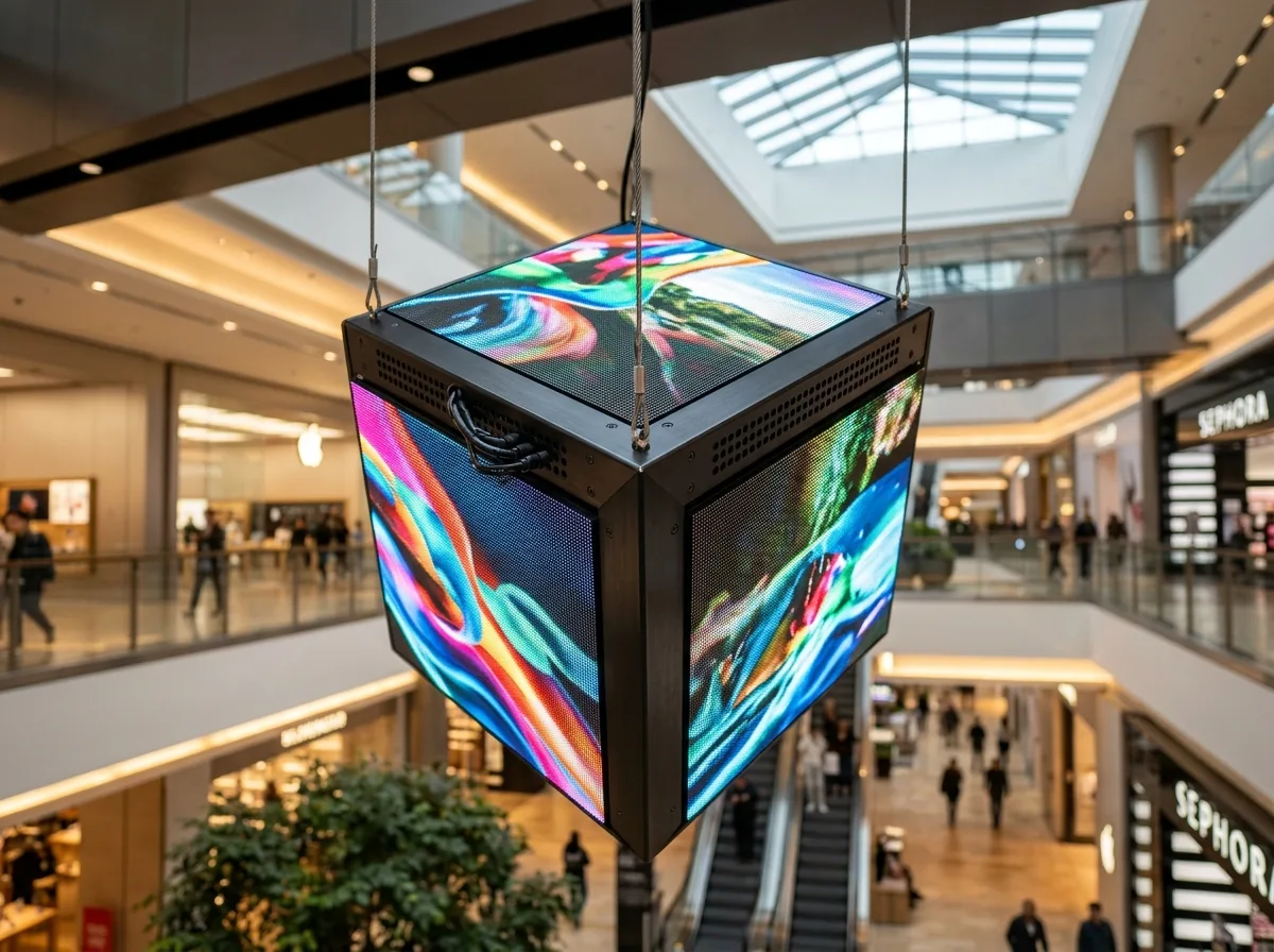 Cube LED Display P3 view 2
