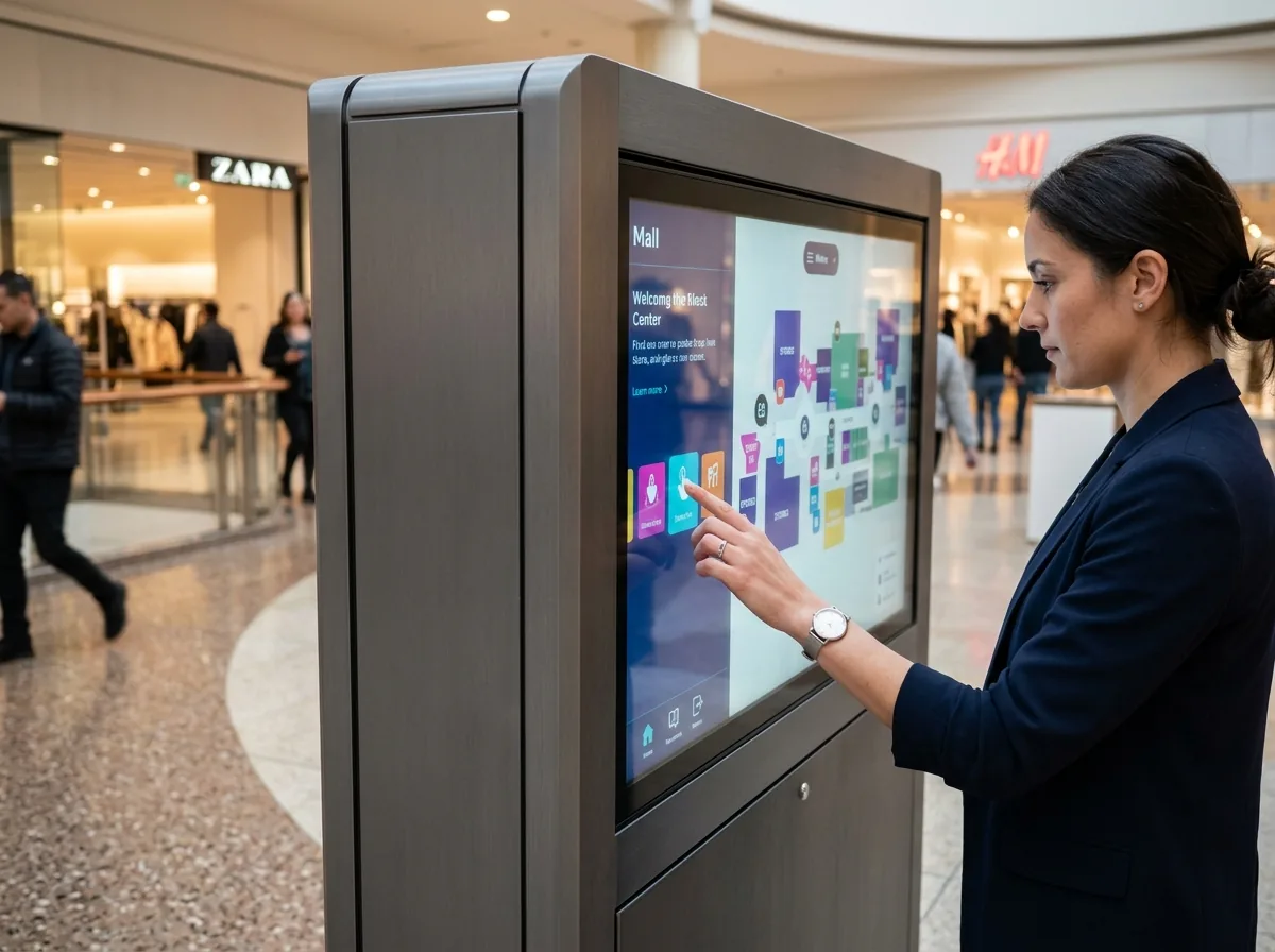 Digital Kiosk Interactive 43" view 2