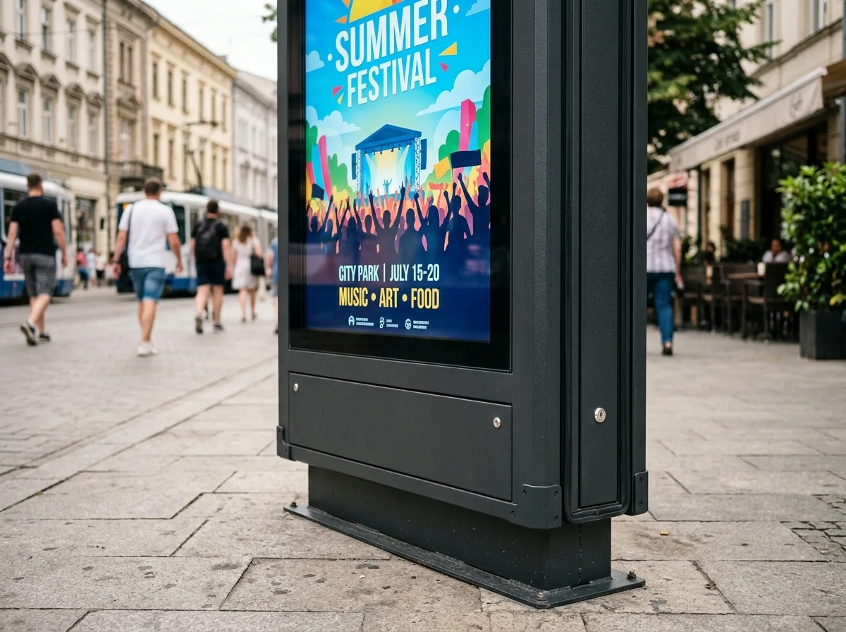 Digital Signage Outdoor 75" IP65 view 2