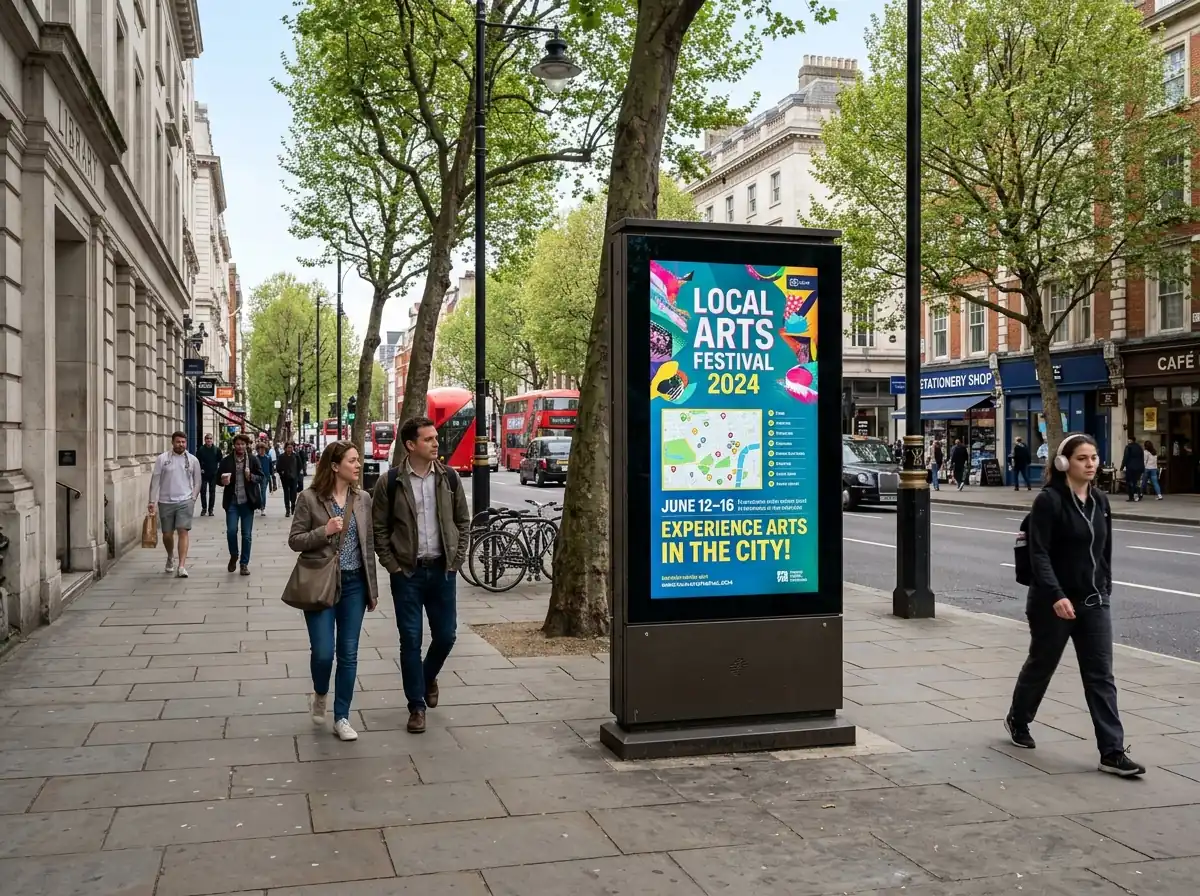 Digital Signage Outdoor 75" IP65 view 3