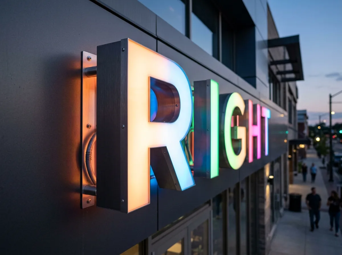 FrontLit Channel Letters RGB view 2