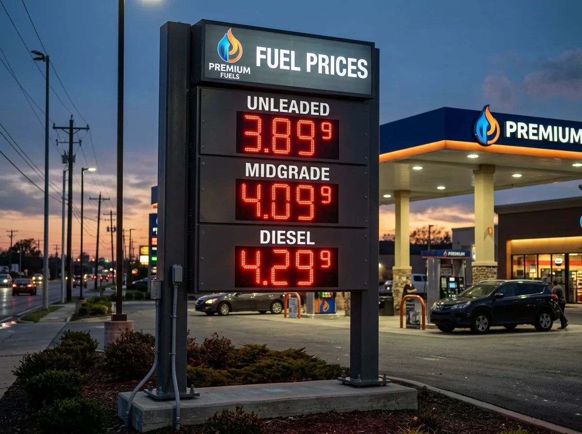 Gas Station Price LED Sign