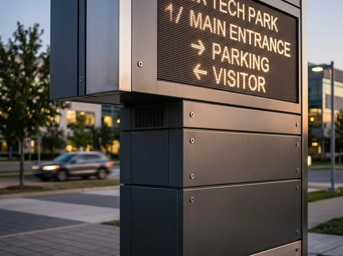 Pylon LED Wayfinding Sign view 2