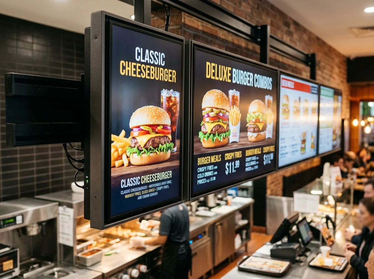 QSR Digital Menu Board 55" view 2