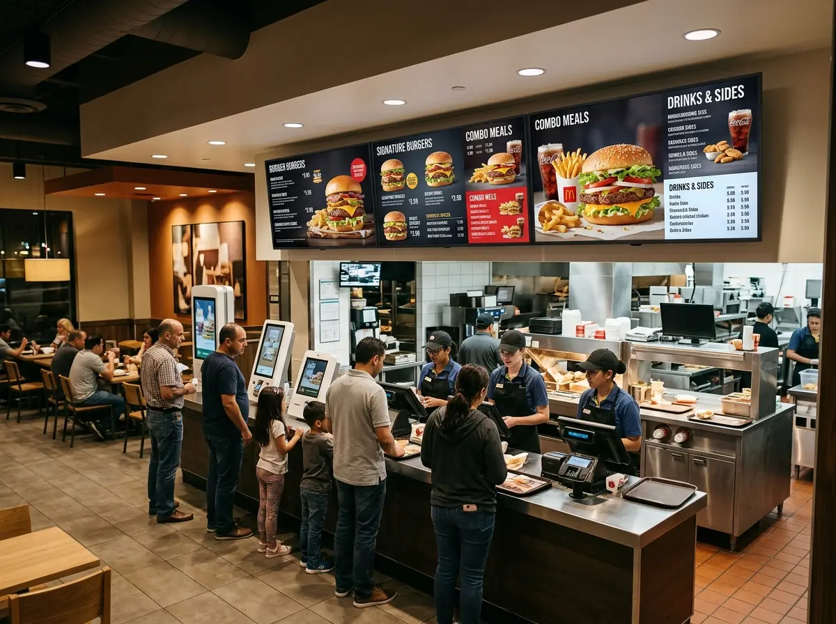 QSR Digital Menu Board 55" view 3