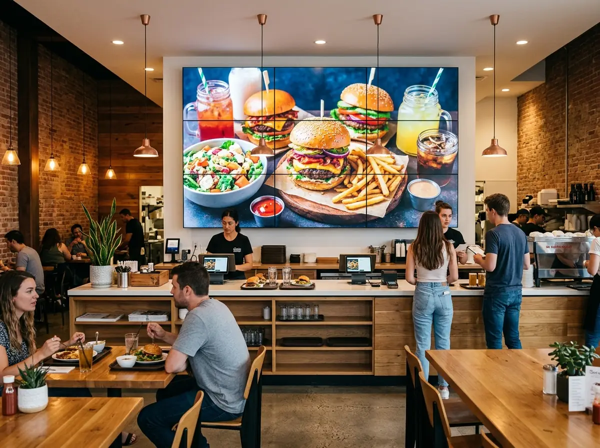 Video Wall Menu System 3x3 view 3
