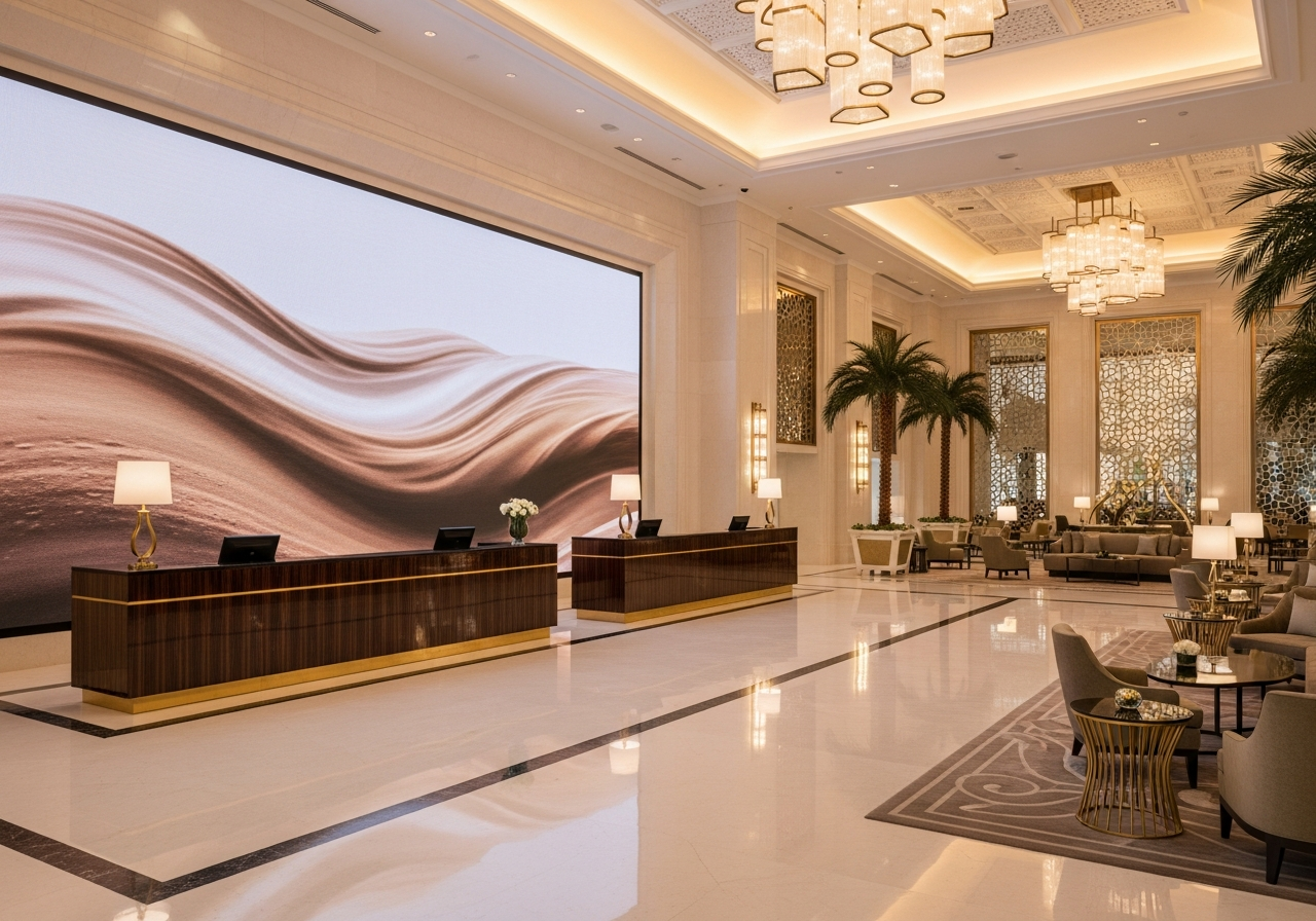 LED display solutions for Hospitality & Hotels industry Dubai