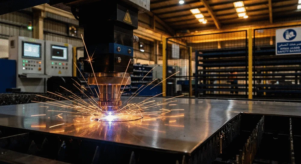 Precision CNC laser cutting in Dubai facility