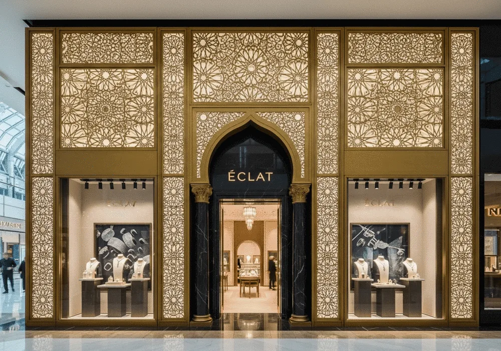 Interior display cases