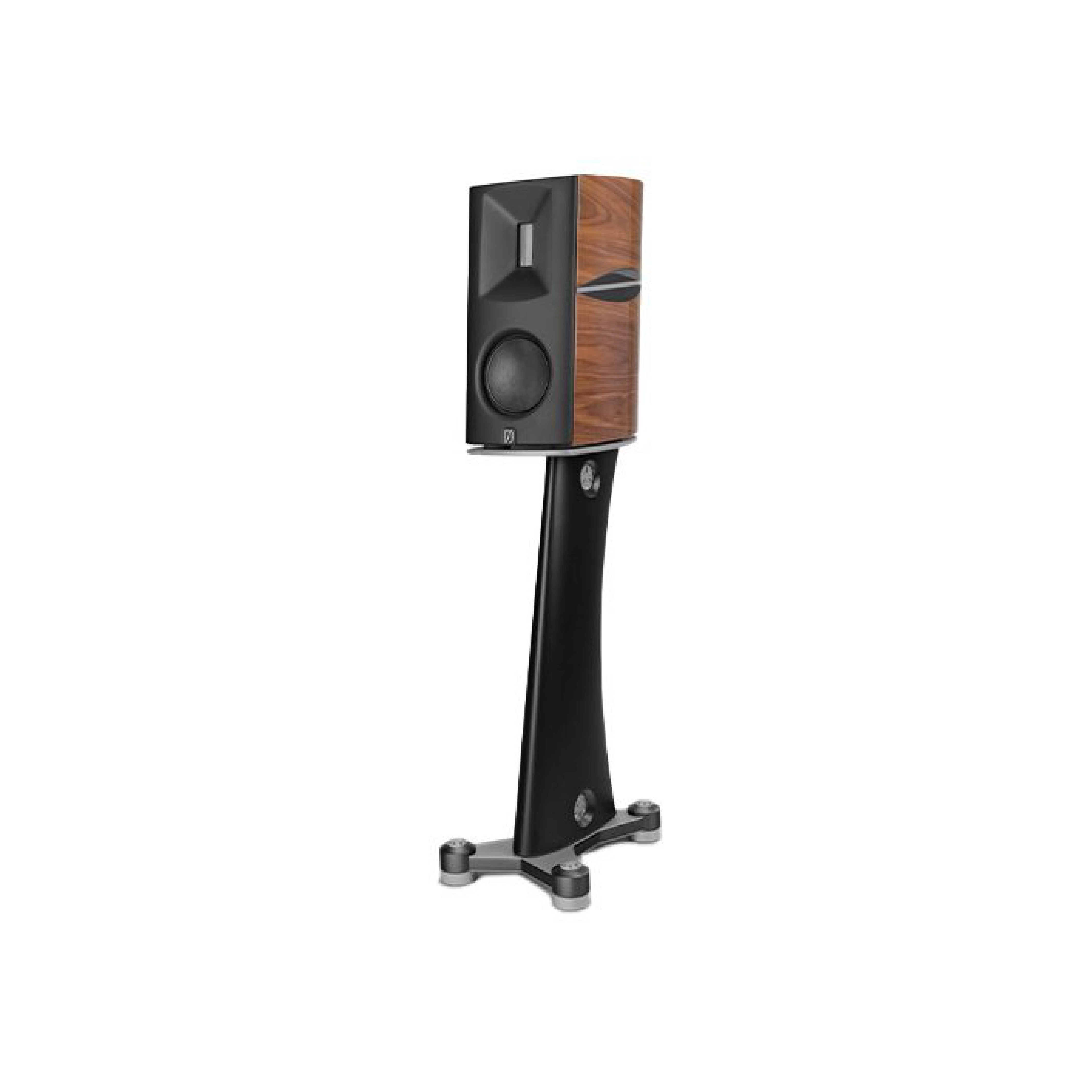 BORRESEN 20 speakers in Silver Supreme Edition with floor stands, luxury audio.