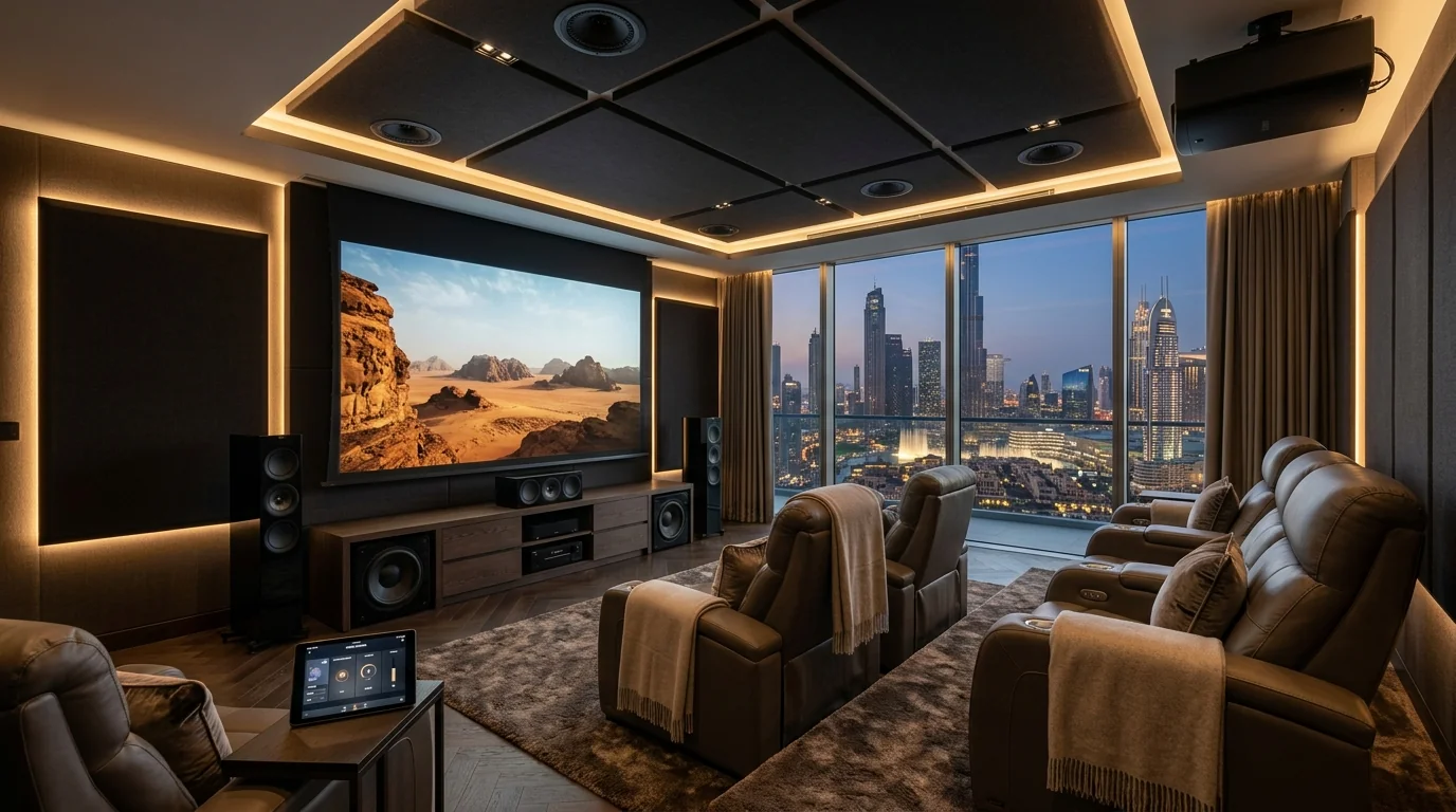 Dolby Atmos Home Cinema Installation - Downtown Dubai Penthouse