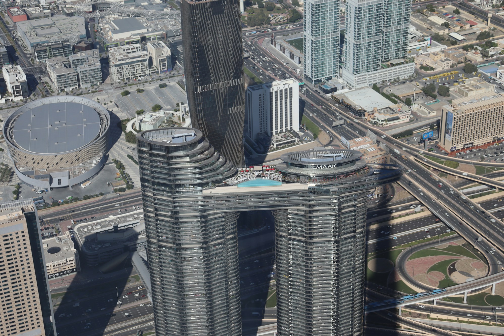 Dubai aerial skyline