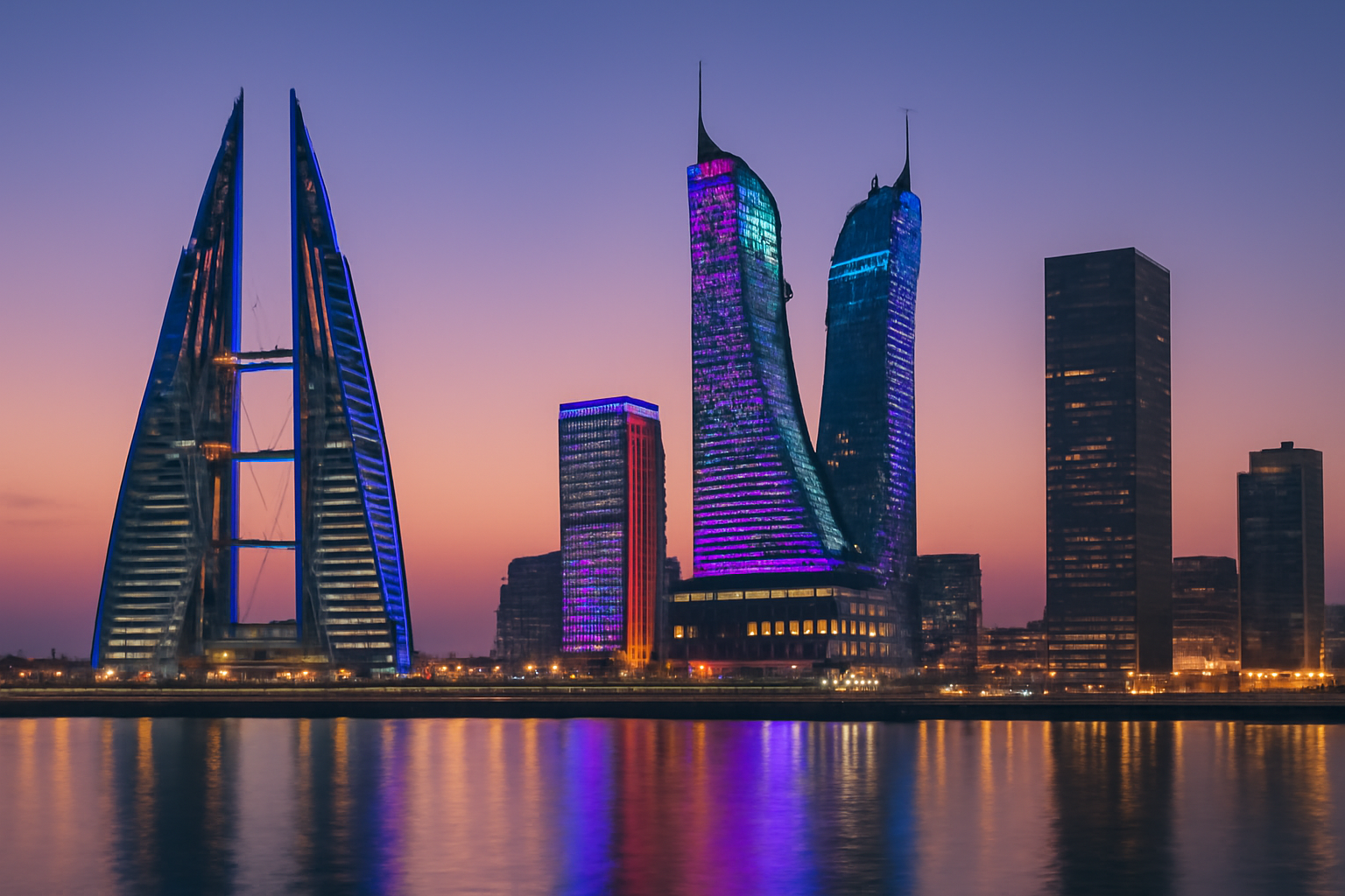 Bahrain Financial Harbour skyline